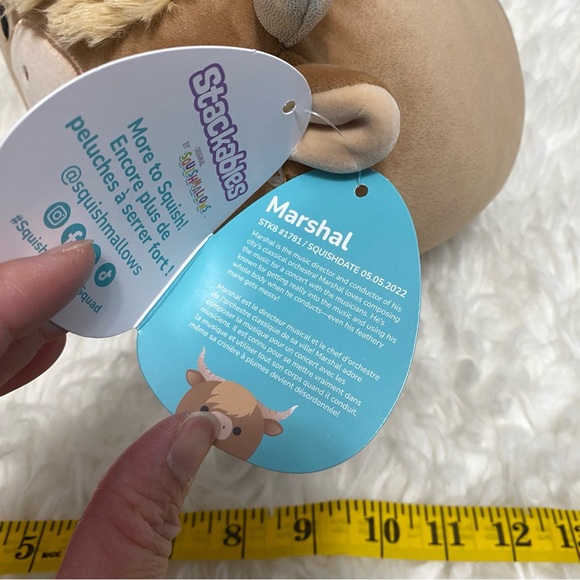 🆕 SQUISHMALLOWS MARSHAL THE HIGHLAND BROWN COW STACKABLE FARM ANIMAL PLUSH TOY - Picture 6 of 7